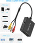 RCA to HDMI Converter, AV to HDMI Adapter with HDMI Cable, Supports PAL/NTSC for PS2/VHS/VCR/Blue-Ray DVD