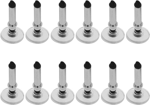 WLngtv 12 Pcs Silver Universal Stylus Replacement Tips,Universal Disc Tips Round Shape Replaceable Stylus Pen for Touch