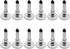 WLngtv 12 Pcs Silver Universal Stylus Replacement Tips,Universal Disc Tips Round Shape Replaceable Stylus Pen for Touch