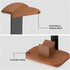 Moginno Headset Walnut Headphone and Controller Stand, Desk Gaming Equipment Wooden Controller Holder, Earphone Hook