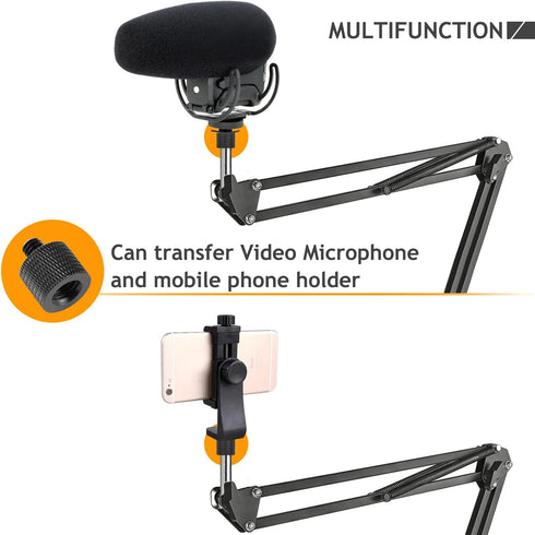 Camera Adapter Set 1/4" Male to 3/8" Female & 3/8" Male to 1/4" Female for Monitor, Tripod, Mount