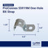 Sigma Engineered Solutions ProConnex One-Hole AC/MC Strap, 100-Pack, Gray, 55919M