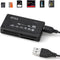 Wansurs Micro SD Card Reader, 6 in 1 Memory Card Reader for SD/Micro