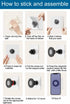 Magnetic Phone Holder for MagSafe Wall Mount, Waterproof, Self-Adhesive, Rotatable Ball, Compatible with iPhone 15/14/13