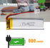 KBT 3.7V 750mAh Li-Polymer Battery: Rechargeable Li-ion Batteries Replacement for Dash Camera, Baby Monitor