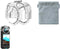 LICHIFIT Transparent PC Lens Cap for Insta360 X3 Panoramic Camera Lens Protective Frame Cover Accessories Guard