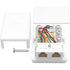 Phone Jack Surface Mount Dual Port for 2 Phone Line Telephone Jack Box 8 Screw Terminals to 2 RJ11 6P4C Female White