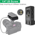 NP-F Battery Adapter Plate for NP-F 550V, 750V, 970V - Fast Charging Mount with 1/4'' Screw for Camera Rig