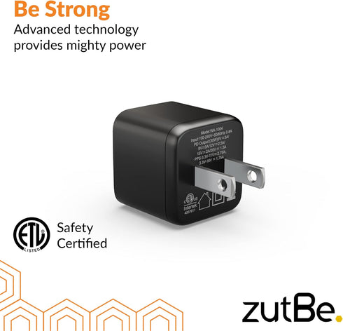 30W Mini Wall Charger with Fixed Prongs Compact Durable USB-C Power Delivery PD and PPS to Fast Charge iPhone 15 14 13 12 Pro/Pro Max Galaxy Pixel iPad/iPad mini and more (Cable Not Included)