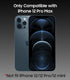 Magnetic Case for iPhone 12 Pro Max, Compatible with MagSafe, Built-in Camera Lens Protector, Military Grade Drop