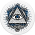 All Seeing All Knowing Eye Blue Evil Eye Pyramid Triangle by PopSockets, Swappable Grip for Phones & Tablets