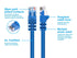 Monoprice 14FT 24AWG Cat6 550MHz UTP Ethernet Cable, Bare Copper, Blue