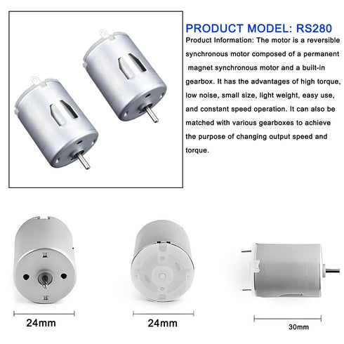 Generic Motor,10Pcs 3V-12V 280 HaoDuoQian DC Micro Motor Round Shaft Electric Motor for DIY Airplane RC Boat Toys