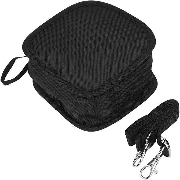 Acouto 9 Slots Nylon Filter Bag Case, Wallet Pouch Camera Lens Filter Carry Case with Shoulder Strap Photography