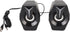 Yunseity USB Powered Speaker, HiFi Stereo Sound, Wired USB Desktop Speaker with RGB Lights (Black)