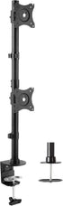 VIVO Dual Monitor Desk Mount Stand with Height Adjustment for 2 LCD Ultrawide Screens up to 34 inches, Stacked Array