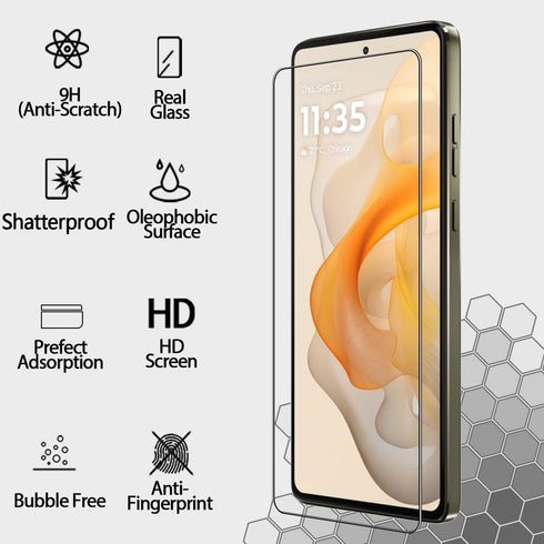 3 Pack Screen Protector for Motorola G Stylus 2024 Tempered Glass Protector, Easy to Install, 9H Hardness, HD Clear for Motorola Moto G Stylus 2024