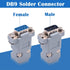 18Pack DB9 Connector Adapter Kit, 9 Pin D-SUB Male/Female Solder Cup Connectors, Lightweight Gray