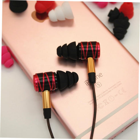 OSALADI 10 Pairs Noise Cancelling Earplugs, Silicone Ear Muffs, Multi-Layer Earbud Caps for Comfort and Protection