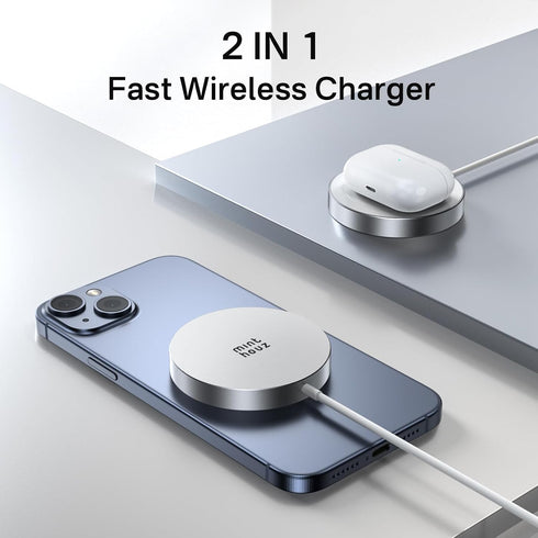 Qi2 Magnetic Charging Pad, Minthouz Wireless Charger with 20W Power Adapter, Fast Charging for iPhone 16/15/14/13/12
