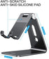 OMOTON Adjustable Cell Phone Stand, C2 Aluminum Desktop Phone Holder Dock for iPhone, Samsung Galaxy, Google Pixel,