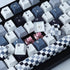Hyekit PBT Keycaps, 134 Keys Mosaic Cherry Profile Dye-Sublimation Custom Keycaps with 6.25U 7U Spacebar for Mechanical