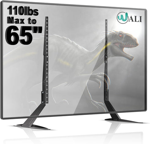 WALI Universal TV Stand 55 inch TV, TV Stand Mount for 22-65 Inch