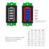 Create idea 4Pcs Battery Capacity Indicator Module 3-34V, Compatible with 1S to 8S Battery Charge Indicator Module