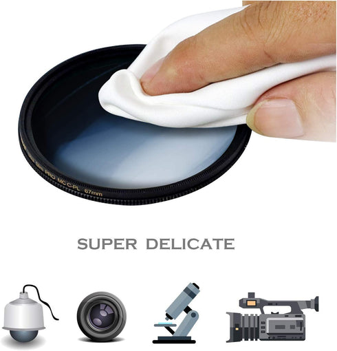 Eyeglasses Cleaning Cloths Microfiber Lens Cleaning Cloths for Optical Grade Lens, Camera Lens, 30 Pack (6"x7")