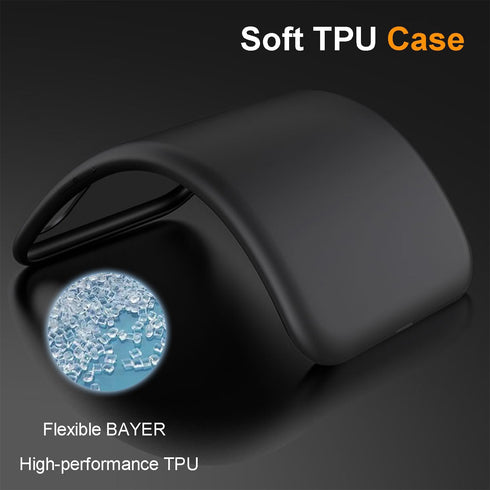 TENOC Phone Case for Samsung Galaxy S21+ Plus 5G - Black Anti-Fingerprint Protective Bumper Matte Cover