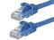 Monoprice Cat5e Ethernet Patch Cable - 20 Feet, Blue, Snagless RJ45, Stranded, 350Mhz, UTP, 24AWG