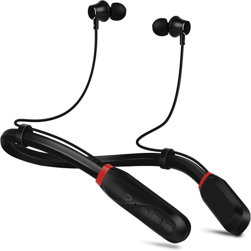 Neckband Bluetooth Headphones, 120H Long Playtime Wireless Stereo Earbuds, Waterproof for Sports/Workout/Office