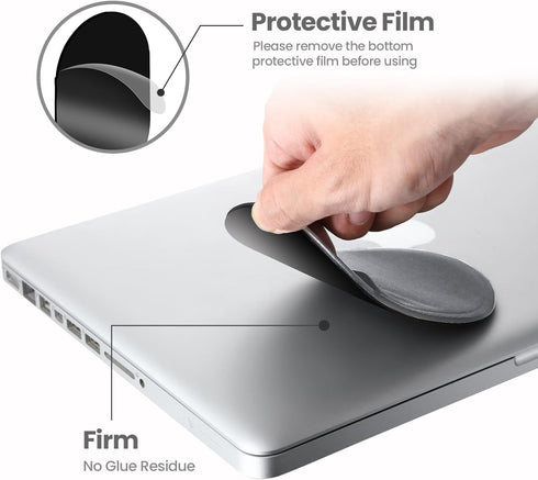 Epessa Universal Stick-On Mouse Pouch, Reusable Adhesive Mouse Holder for Wireless Mouse
