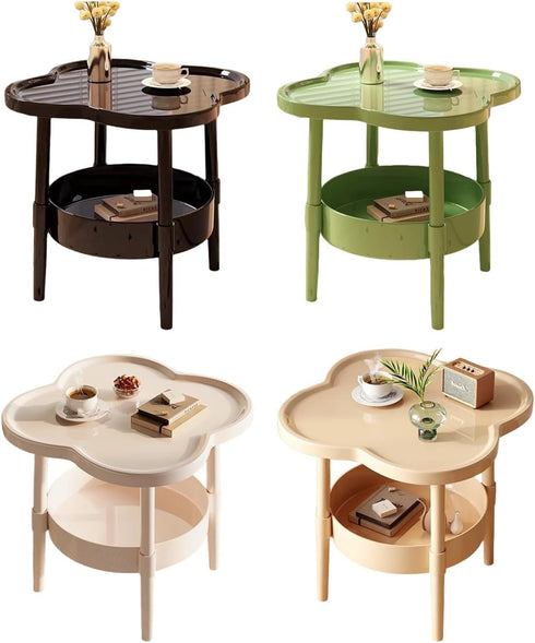 Vmohuyktx Cream Tinted Bedsides Table Organizers Friendly Rounded Corners Lightweight Portable Home Storage Upgrades