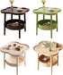 Vmohuyktx Cream Tinted Bedsides Table Organizers Friendly Rounded Corners Lightweight Portable Home Storage Upgrades
