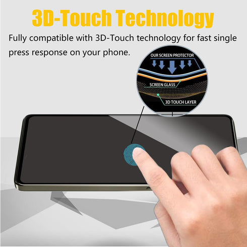 2 Pack Privacy Screen Protector for Motorola G Stylus 2024, Anti-Spy Tempered Glass Film, Full Coverage, Camera Lens