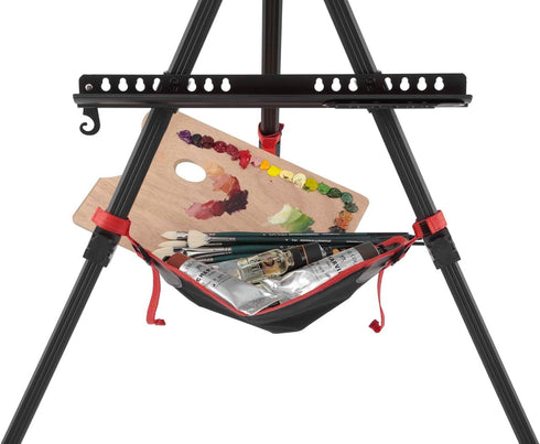 Soho Urban Artist Stone Bag for Tripod or Easel - Black with Red Trim, Weight Bag, Hammock Boom Anchor