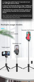 Tianle 4 1 4.7-6.5" Selfie Stick, in Selfie Stick Tripod with Light, Extendable and Portable Stable Tripod Stand Holder