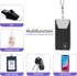 SS Phone Lanyard, Adjustable Detachable Neck Strap with Phone Patch for Any Cell Phone Smartphones, Grey.