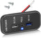 Linkstyle 3 Ports 12V USB Outlet, PD3.0 Type C, QC 3.0 USB A & 2.4A USB A Fast Charger Socket Adapter