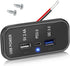 Linkstyle 3 Ports 12V USB Outlet, PD3.0 Type C, QC 3.0 USB A & 2.4A USB A Fast Charger Socket Adapter