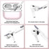 Airpods Pro 2nd/1st Generation Case Cover, Compatible with USB C Charging Port, Clear Soft Transparent Shockproof Case