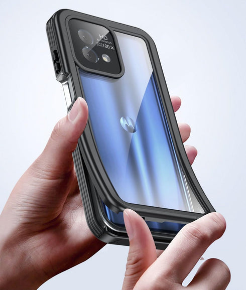 Waterproof Case for Moto G Stylus 2023 5G, Military-Grade Drop Protection, Black