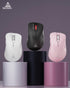 SM66 White Silent Dual Mode Wireless Mouse, Bluetooth/2.4GHz, Adjustable 4200 DPI, Rechargeable for PC, Mac