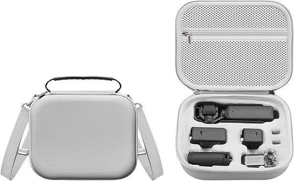 DFTIME Pocket 3 Bag Carry Case, Portable PU Hard Storage Bag with