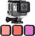 Waterproof Housing Case with Dive Filter for GoPro Hero 7 Black, Hero 6 Black, Hero 5 Black, 45 Meters Underwater