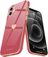 Teageo Cute Love-Heart Luxury Bling Phone Case for iPhone 12, Soft Back Cover with Raised Full Camera Protection