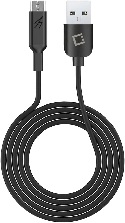 Cellet Micro USB 3.3 Feet Long Data Sync and Charge Cables Pack of 3 for Galaxy A6 S7 S6 Edge Note 5 LG K50S