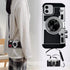 New Emily in Paris Phone Case, Vintage Camera Design for iPhone 11/12/13 Pro Max with Lanyard