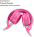 Shop noot Kids Headphones K22: Foldable Stereo, Tangle-Free 5ft Cord, 3.5mm Jack, On-Ear for iPad, Kindle, Travel,